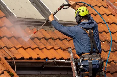 Démoussage et hydrofuge de toiture à Polminhac